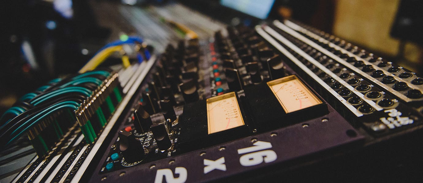 Equipment rack at Amadeus Studio